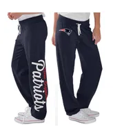 Women's G-iii 4Her by Carl Banks Navy New England Patriots Scrimmage Fleece Pants