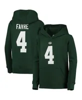 Big Boys Mitchell & Ness Brett Favre Green Green Bay Packers Retired Player Name and Number Pullover Hoodie