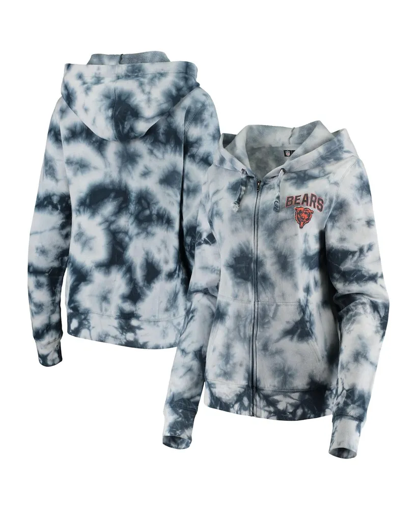 Chicago Bears New Era Women's Camo Full-Zip Hoodie - Black