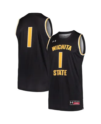 Men's Under Armour Black #1 Wichita State Shockers Basketball Replica Jersey