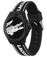Lacoste Unisex NeoCroc Black Silicone Strap Watch 43mm