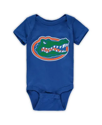 Infant Boys and Girls Royal Florida Gators Mascot Head Big Logo Bodysuit