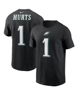 Men's Nike Jalen Hurts Black Philadelphia Eagles Player Name Number T-shirt