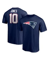 Men's Fanatics Mac Jones Navy New England Patriots Player Icon T-shirt