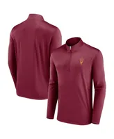 Men's Fanatics Maroon Arizona State Sun Devils Underdog Mindset Quarter-Zip Top