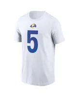 Men's Nike Jalen Ramsey White Los Angeles Rams Player Name Number T-shirt