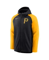 Men's Nike Black and Gold Pittsburgh Pirates Authentic Collection Full-Zip Hoodie Performance Jacket