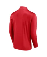 Men's Fanatics Scarlet Nebraska Huskers Underdog Mindset Quarter-Zip Top