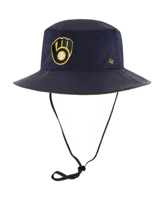 Men's '47 Navy Milwaukee Brewers Panama Pail Bucket Hat