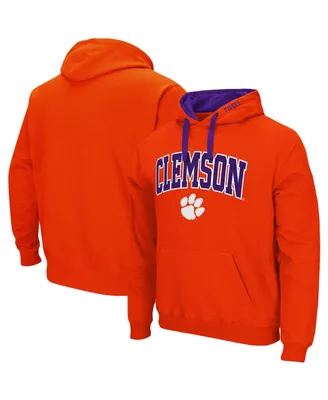 Men's Colosseum Orange Clemson Tigers Big and Tall Arch & Logo 2.0 Pullover Hoodie