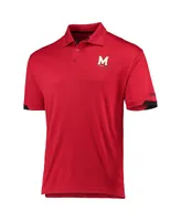 Men's Colosseum Red Maryland Terrapins Santry Polo