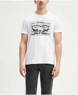 Levi's Men's 2-Horse Graphic Regular Fit Crewneck T-shirt