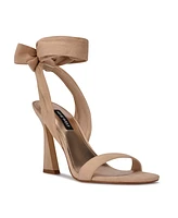 Nine West Women's Kelsie Ankle Wrap Sculpted Heel Sandals
