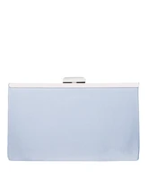 Women's Pleated Stain Crystal Frame Clutch