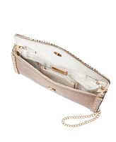 Women's Crystal Trim Envelope Clutch