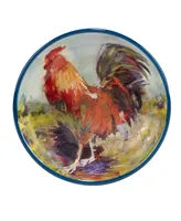 Certified International Rooster Meadow Soup Bowl, Set of 4