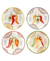 Certified International Sweet Spicy Salad Plate, Set of 4