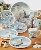 Certified International Shorebirds Dinner Plate, Set of 4