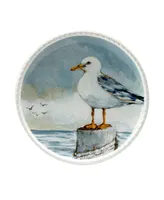 Certified International Shorebirds Salad Plate, Set of 4