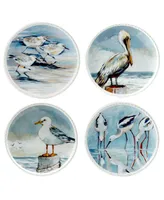 Certified International Shorebirds Salad Plate, Set of 4