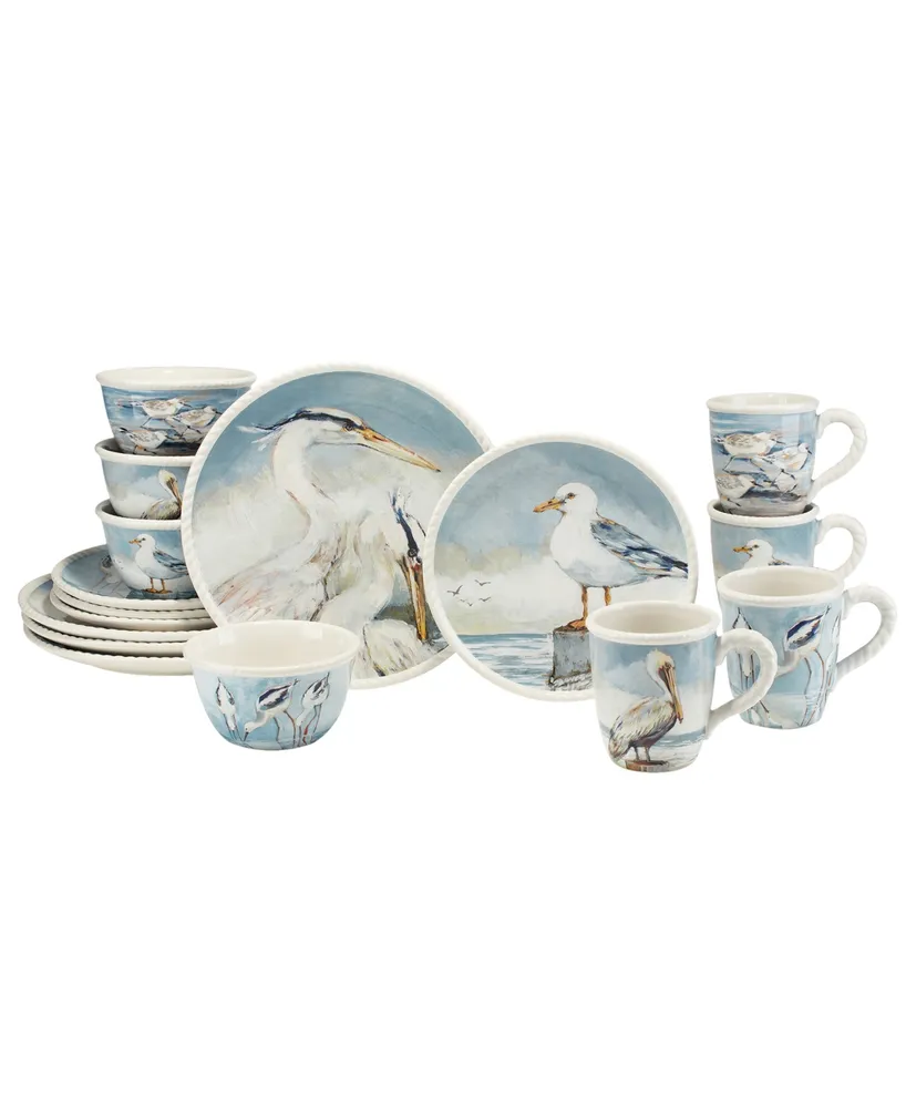 Certified International Shorebirds Dinnerware Set, 16 Piece