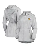 Women's Columbia Gray Los Angeles Lakers Flashback Full-Zip Jacket