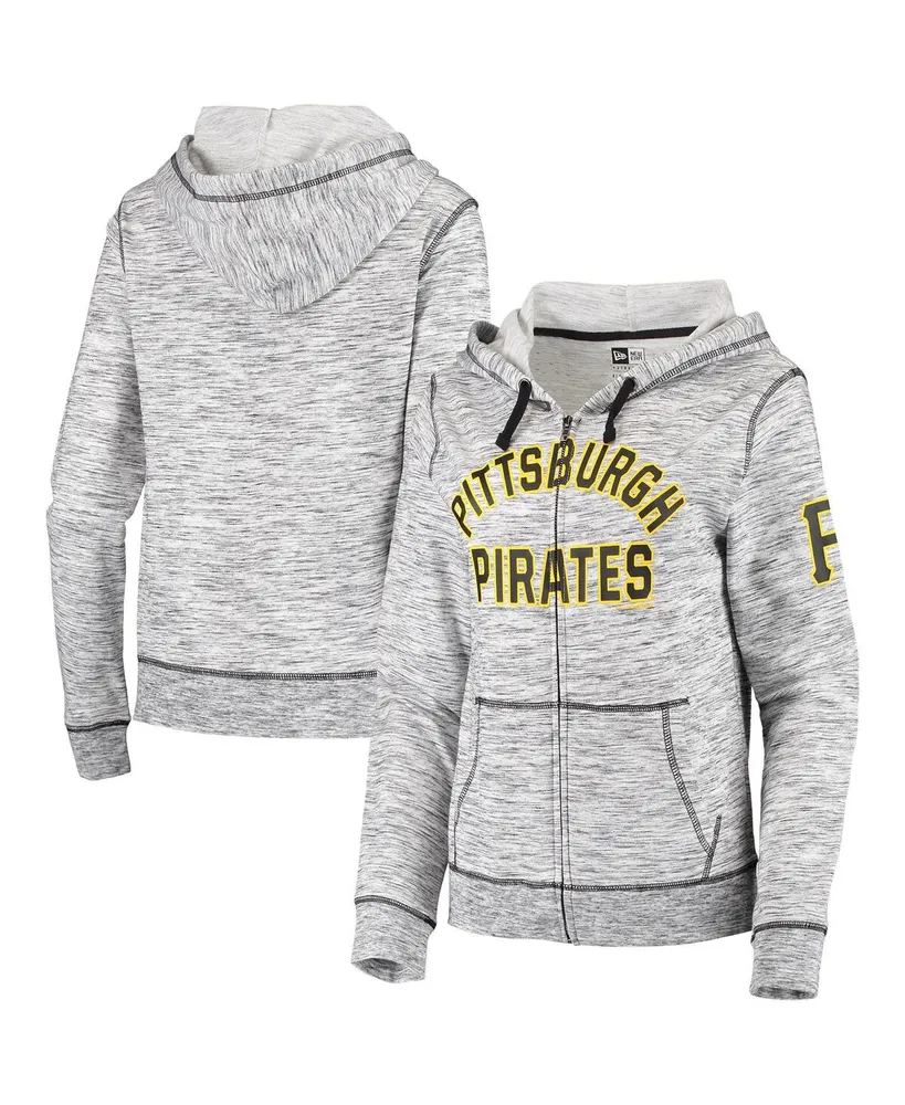 Pittsburgh Steelers New Era Women's Tie Dye Fleece Full-Zip Hoodie - Black