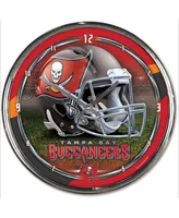 WinCraft Tampa Bay Buccaneers Chrome Wall Clock