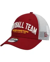 Big Boys New Era Burgundy, White Washington Football Team Team Title 9Forty Snapback Hat