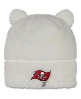 Toddler Unisex New Era White Tampa Bay Buccaneers Furry Knit Beanie