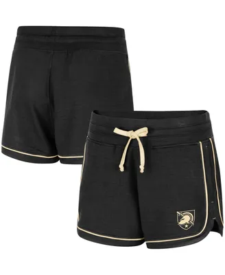 Women's Colosseum Black Army Black Knights Lil Sebastian Tri-Blend Shorts