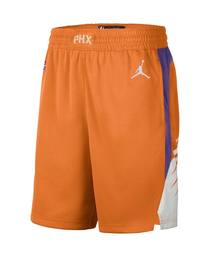Men's Jordan Orange and White Phoenix Suns 2020/21 Association Edition Performance Swingman Shorts