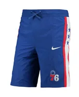 Men's Nike Royal Philadelphia 76ers Courtside Heritage Shorts