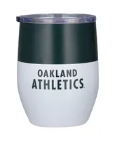 Oakland Athletics 16 oz Colorblock Stainless Steel Curved Tumbler