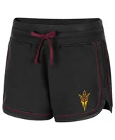 Women's Colosseum Heathered Black Arizona State Sun Devils Lil Sebastian Shorts