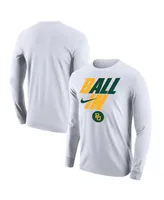 Men's Nike White Baylor Bears Legend Bench Long Sleeve T-shirt