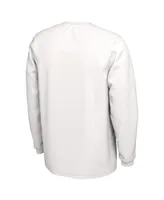Men's Nike White Clemson Tigers Ball In Bench Long Sleeve T-shirt
