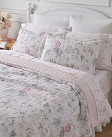 Laura Ashley Breezy Floral Reversible Piece Quilt Set