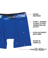 Hanes Men's Classics Ultimate X-Temp 4-Pk. Moisture-Wicking Mesh Boxer Briefs