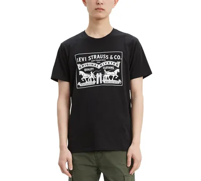 Levi's Men's 2-Horse Graphic Regular Fit Crewneck T-shirt