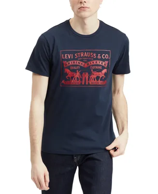 Levi's Men's 2-Horse Graphic Regular Fit Crewneck T-shirt