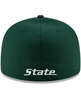 Men's New Era Green Michigan State Spartans Primary Team Logo Basic 59FIFTY Fitted Hat