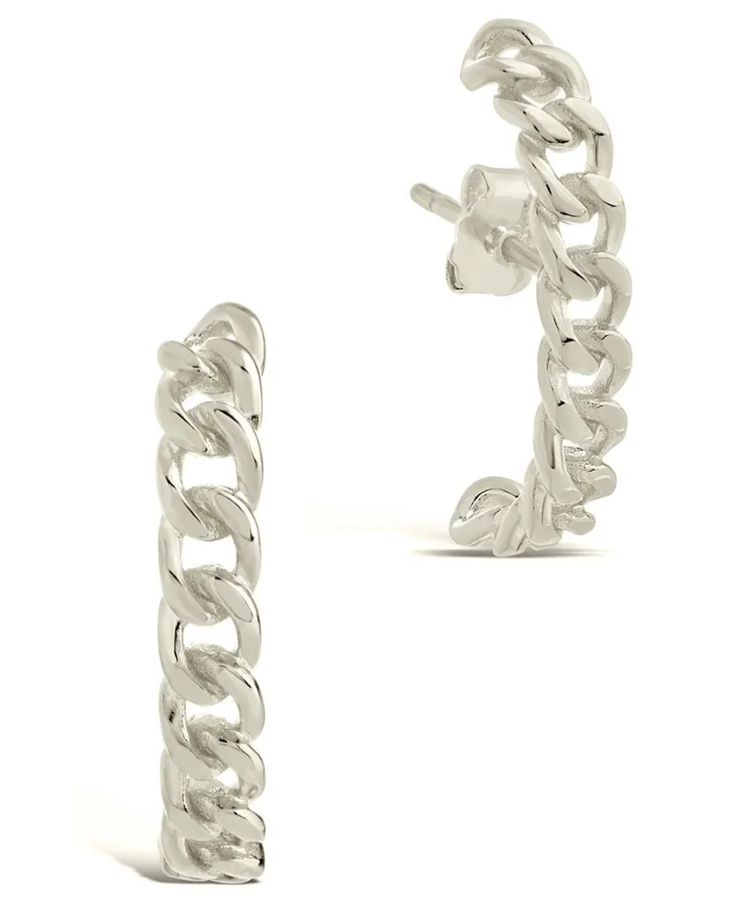 Chain Link Suspender Stud Earrings