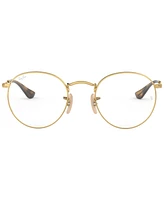 Ray-Ban RX3447V Round Metal Optics Men's Round Eyeglasses