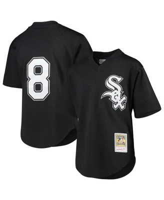Big Boys Bo Jackson Black Chicago White Sox Cooperstown Collection Mesh Batting Practice Jersey