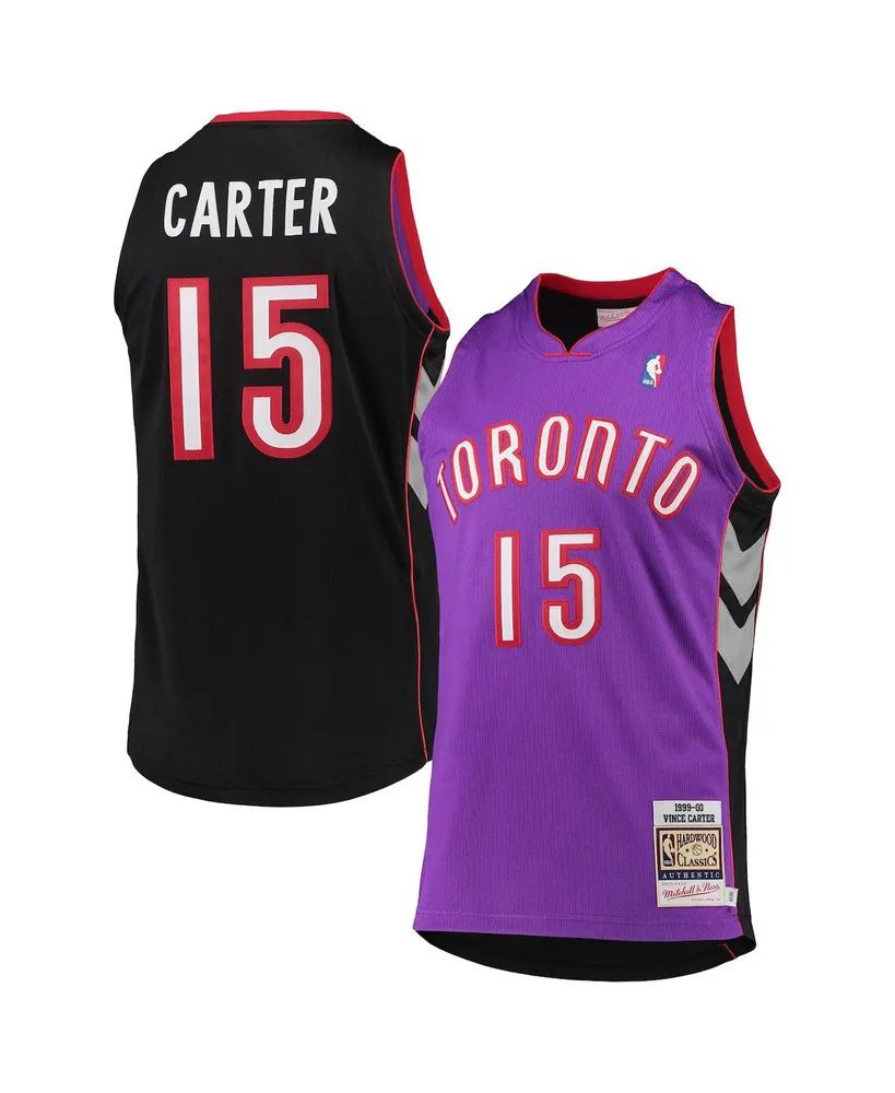 Men's Vince Carter Purple Toronto Raptors 1999/2000 Hardwood Classics Authentic Jersey