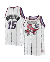 Men's Vince Carter White Toronto Raptors Big and Tall Hardwood Classics Swingman Jersey