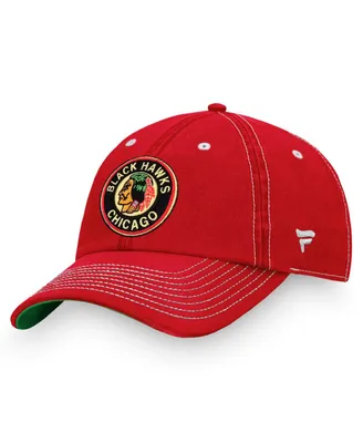Men's Red Chicago Blackhawks Vintage-Look Sport Resort Adjustable Hat