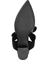 Journee Collection Women's Melora Bow Detail Slip On Mules