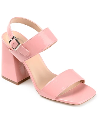 Journee Collection Women's Adras Block Heel Sandals